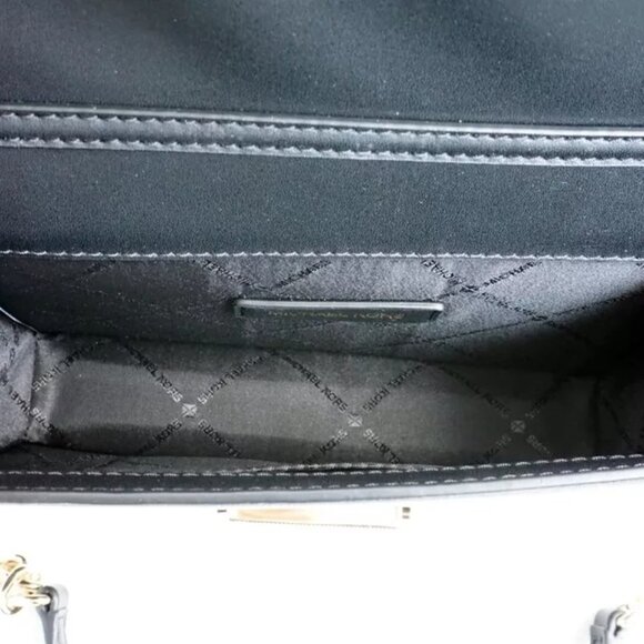 Michael Kors CECE Medium Flap Structured Clutch Chain Shoulder Bag Black NWT - Picture 13 of 13